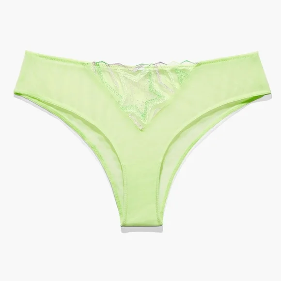 NO LONGER AVAIL SAVAGEXFENTY Shining Star Cheeky Lime Green & Lavender Stars - Picture 1 of 9